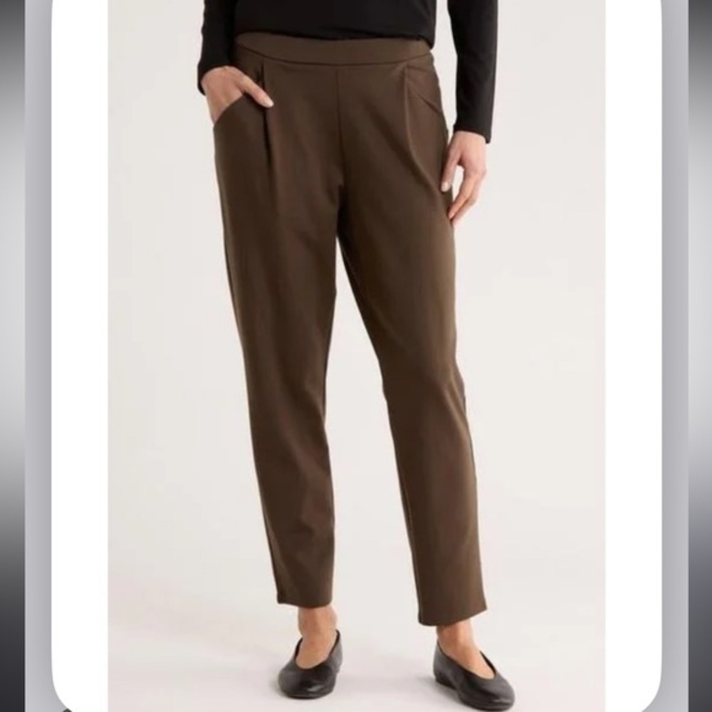 NEW EILEEN FISHER ankle taper pants in wren